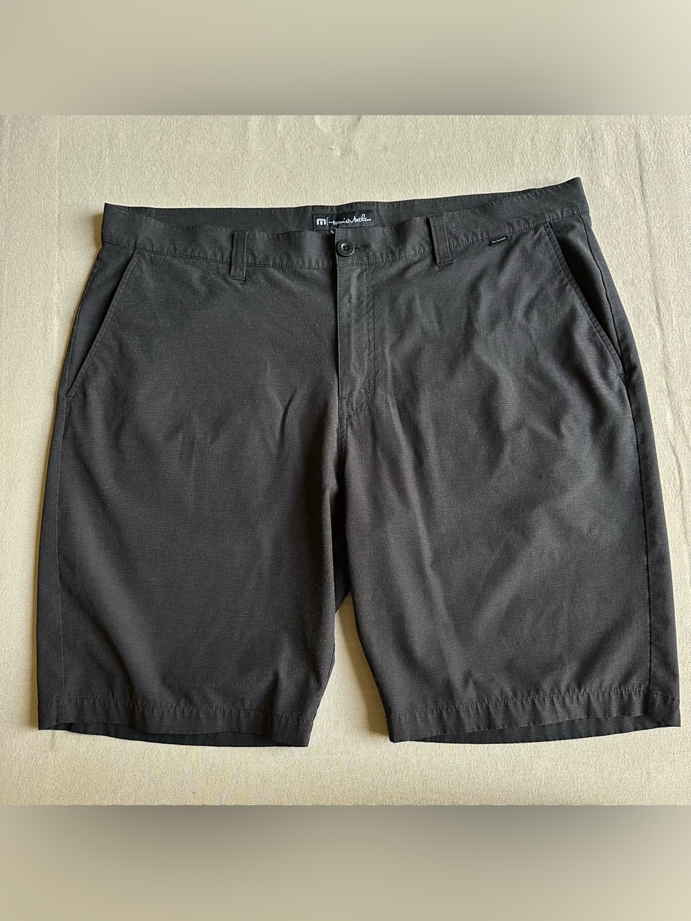 Travis Mathew Heather Black Golf Shorts